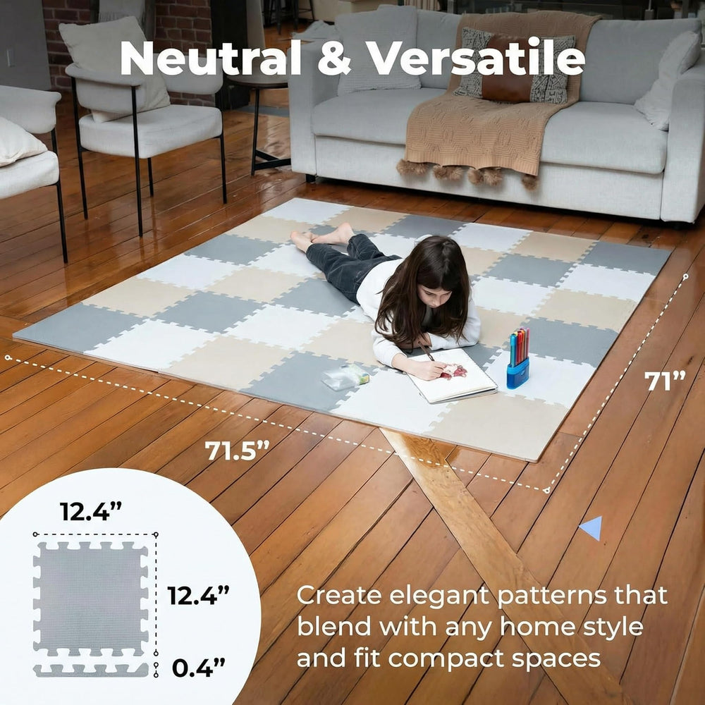 MioTetto Room-ready mat blends with decor while protecting little ones