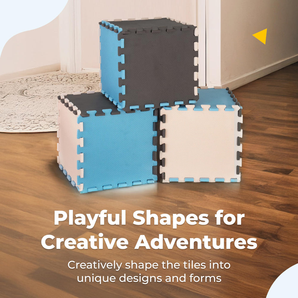 MioTetto waterproof EVA foam tiles resist spills for easy cleanup