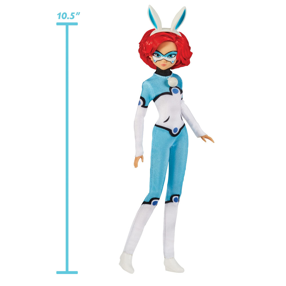 Miraculous Bunnyx bunny ears headband adds authentic superhero flair.