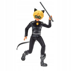Miraculous Cat Noir 11inch doll packaging evokes Parisian night skies.