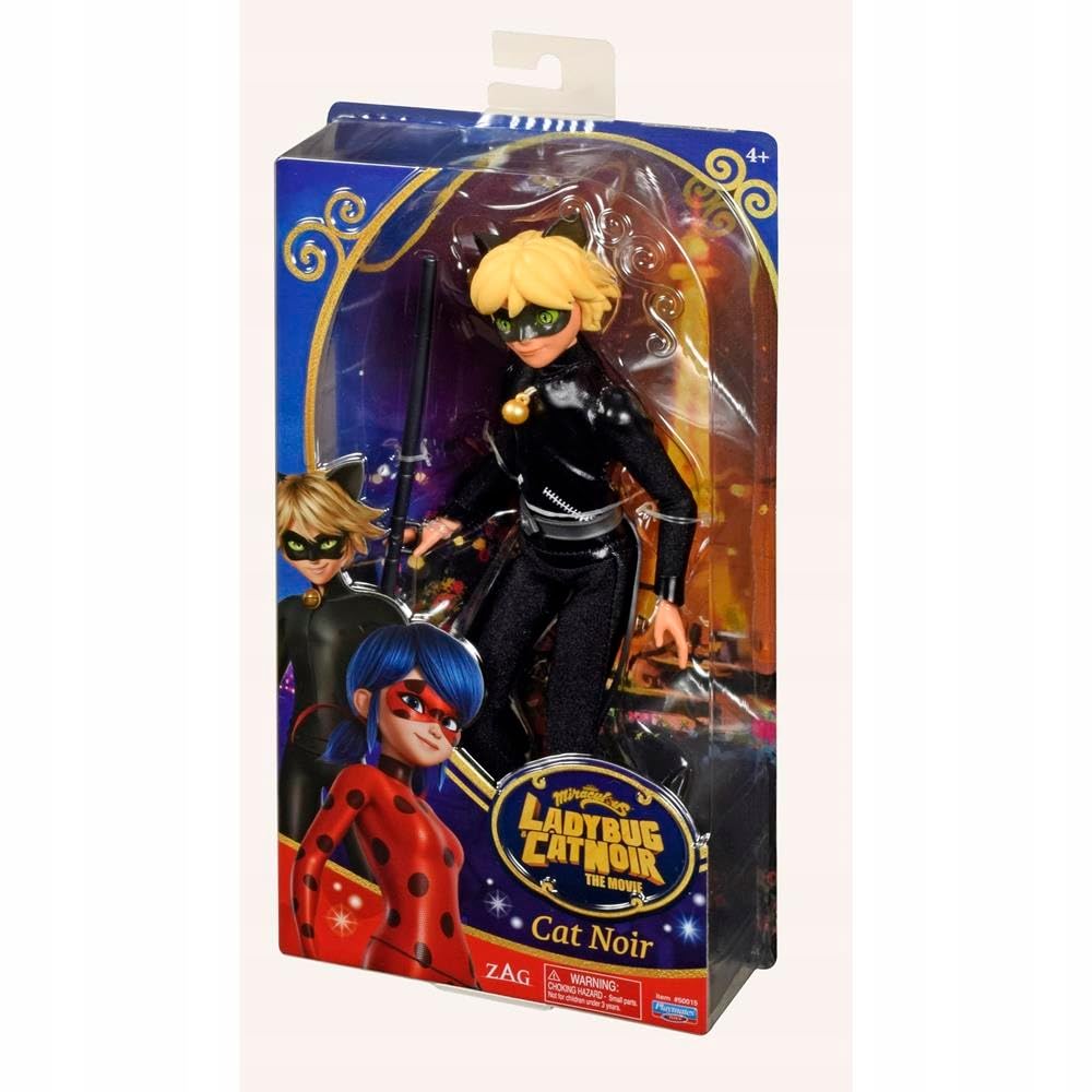 Miraculous Cat Noir 11inch doll removable belt enhances customizable hero look.