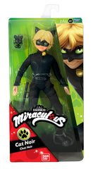 Miraculous Cat Noir doll in black outfit ready for imaginative play and storytelling.