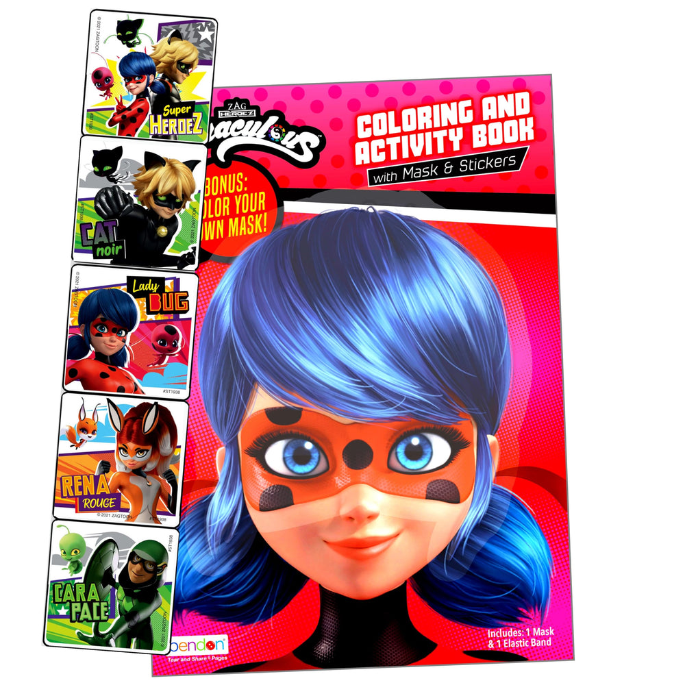 Miraculous sticker pad with over 200 stickers for crafts and scrapbooking