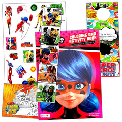 Miraculous Ladybug sticker set with 10 large stickers for decorating