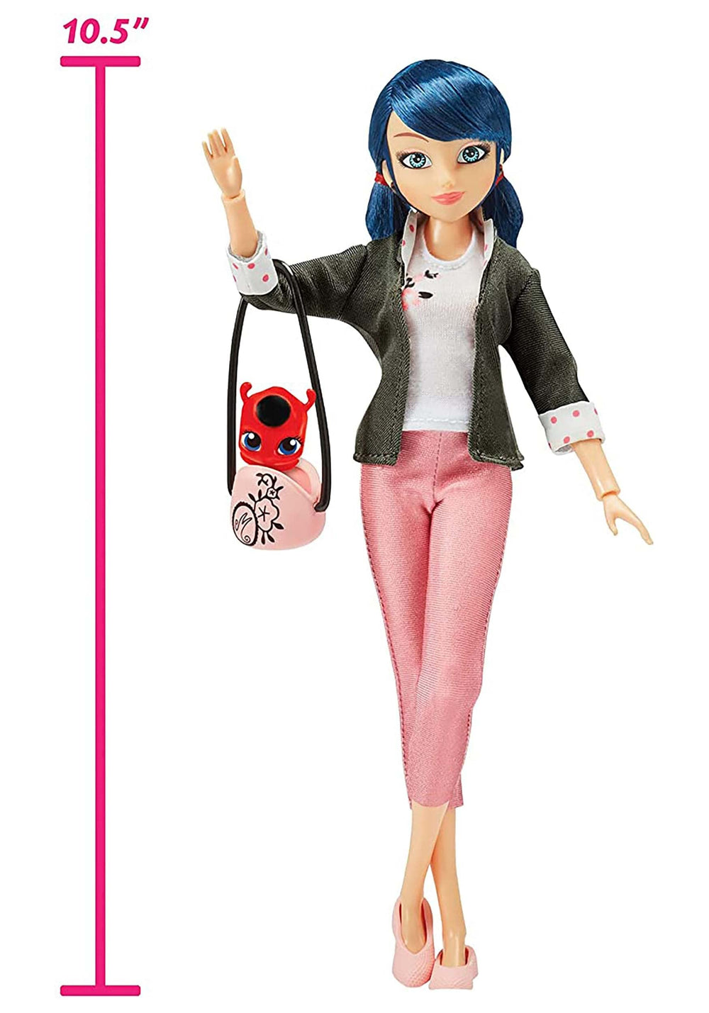 Miraculous Marinette removable accessories like shoes and purse for customizable looks