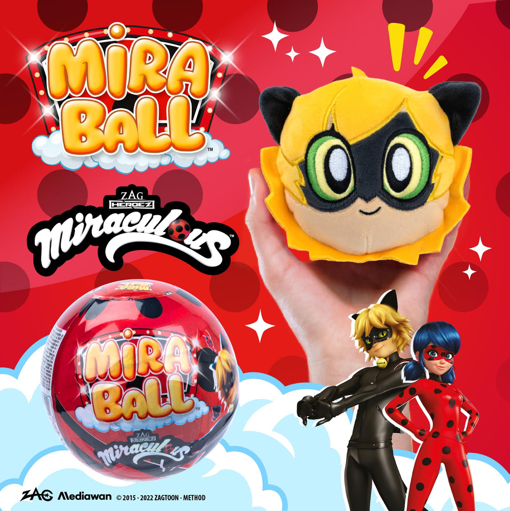 Miraculous MiraBall white ribbon for gifting and display purposes.