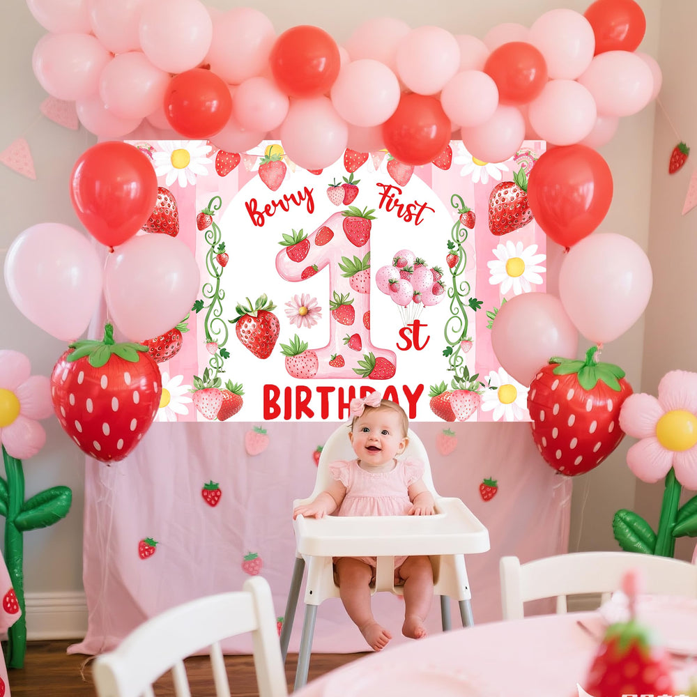 Miruwtog baby shower backdrop in vibrant colors creates a lively party ambiance