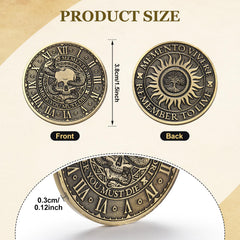 Misdary Memento Mori coin double-sided design for daily reflection