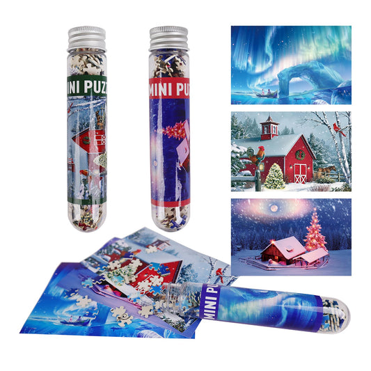MISITU mini puzzles in test-tube pack ideal for travel and gifts