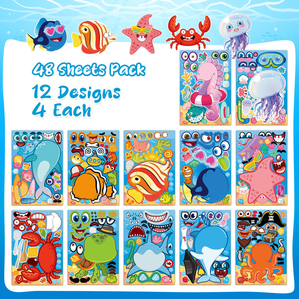 MISS FANTASY Ocean Stickers with octopuses for imaginative sticker scenes.
