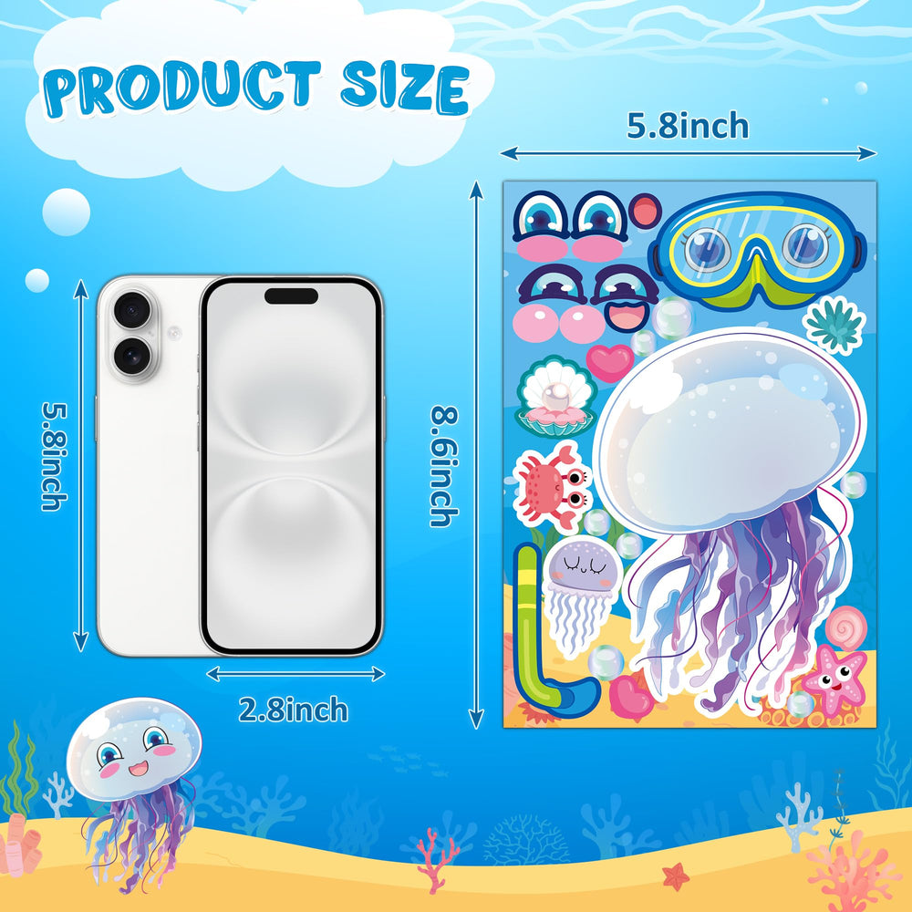 MISS FANTASY Ocean Stickers with sea turtles for DIY scenes and storytelling.