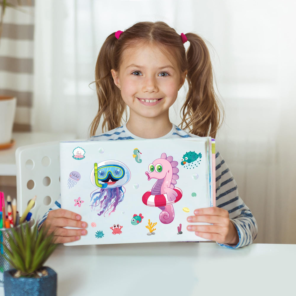 MISS FANTASY Ocean Stickers with whales for playful learning and crafts.