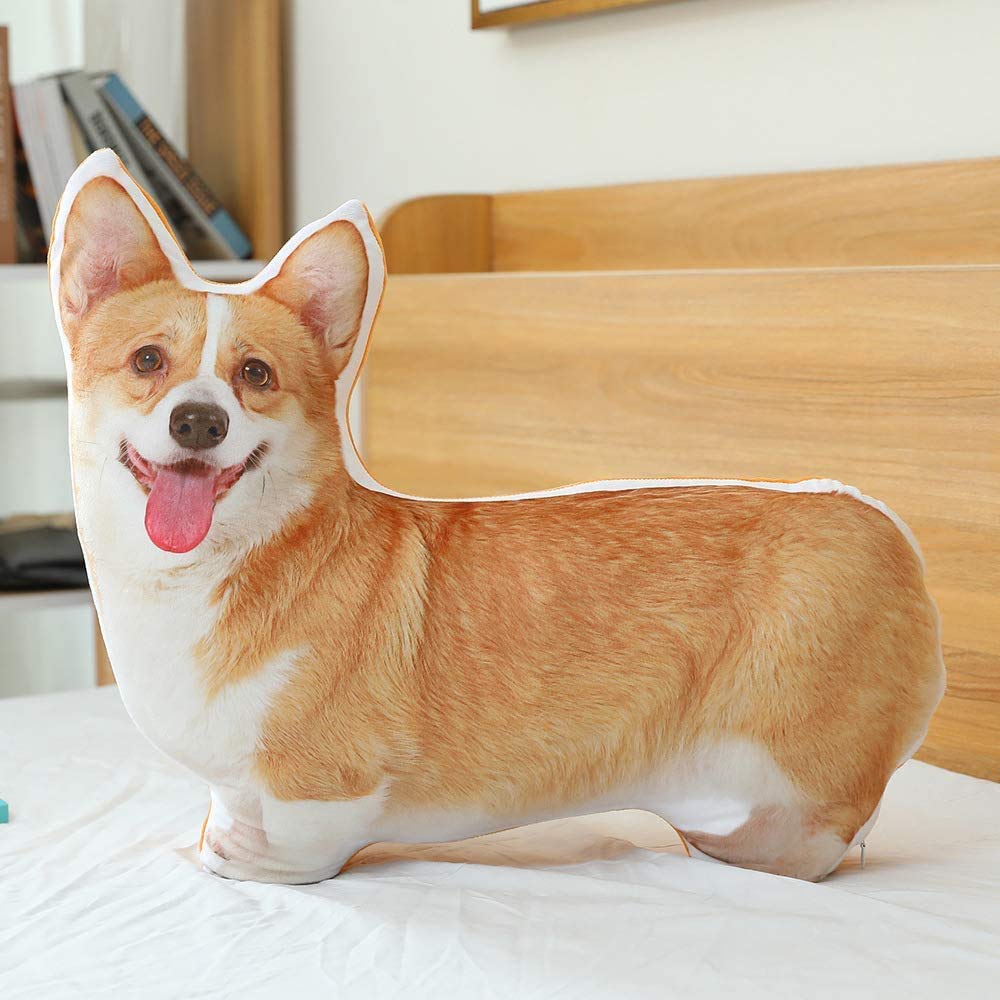 MISS TUTU Corgi plush face detail highlights lifelike charm for kids' rooms