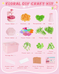 MISSOLO colorful petals and stems pack fuels imaginative flower making.