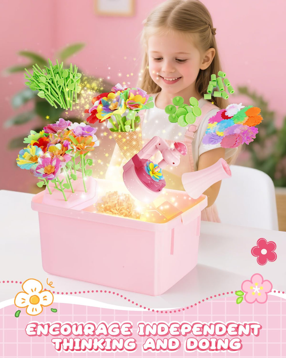MISSOLO vase and bases support stable, colorful DIY displays.