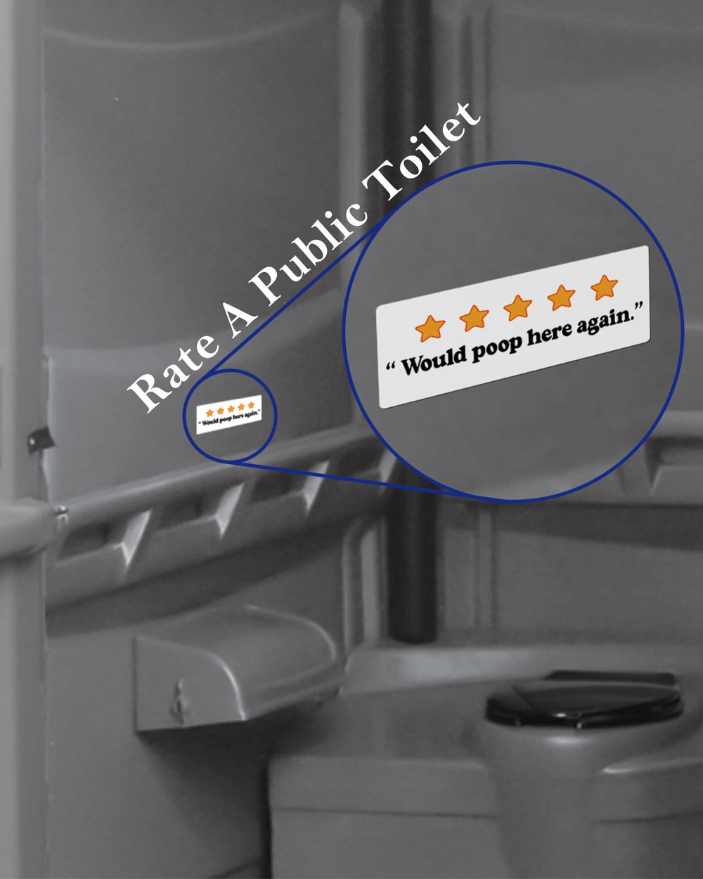 MiStar party bathroom humor stickers; boosts atmosphere without mess.