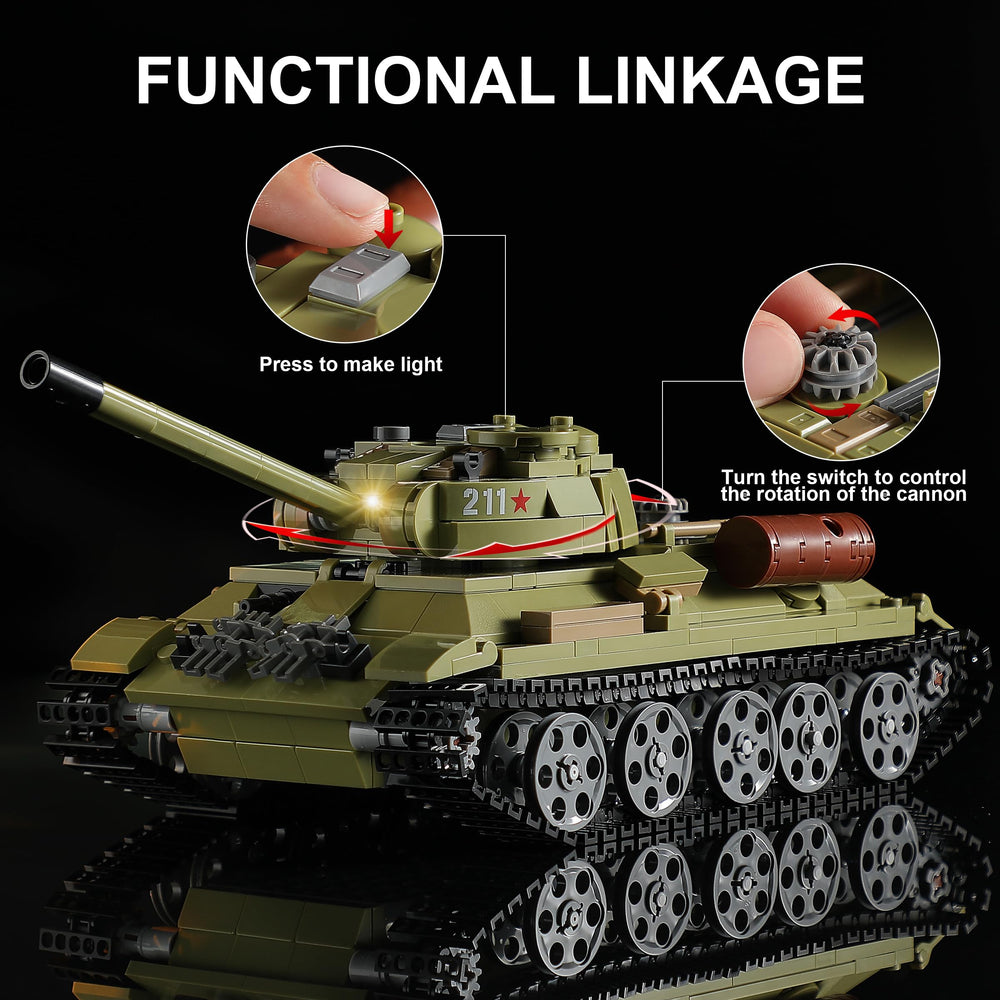 MISTBUY WW2 tank model display for shelf or desk
