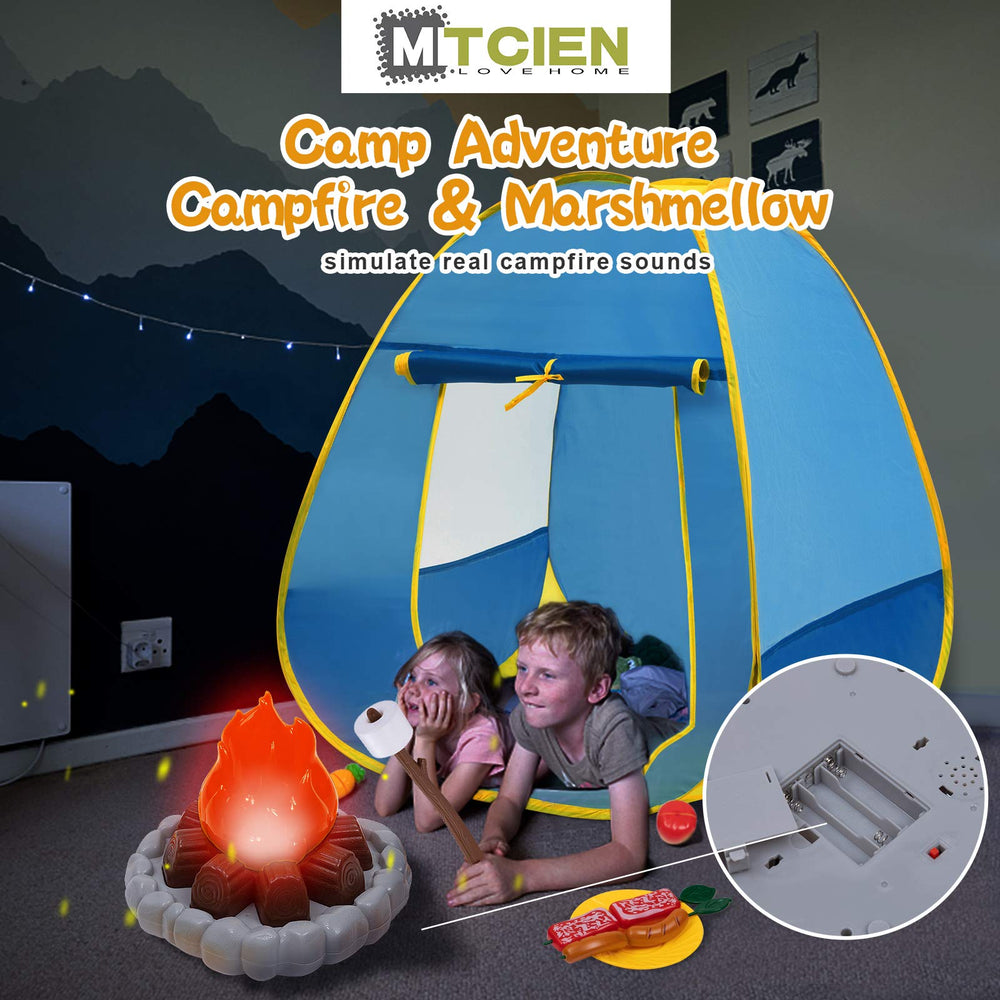MITCIEN campfire toy set enhances storytelling with lights and real-feel ambience.
