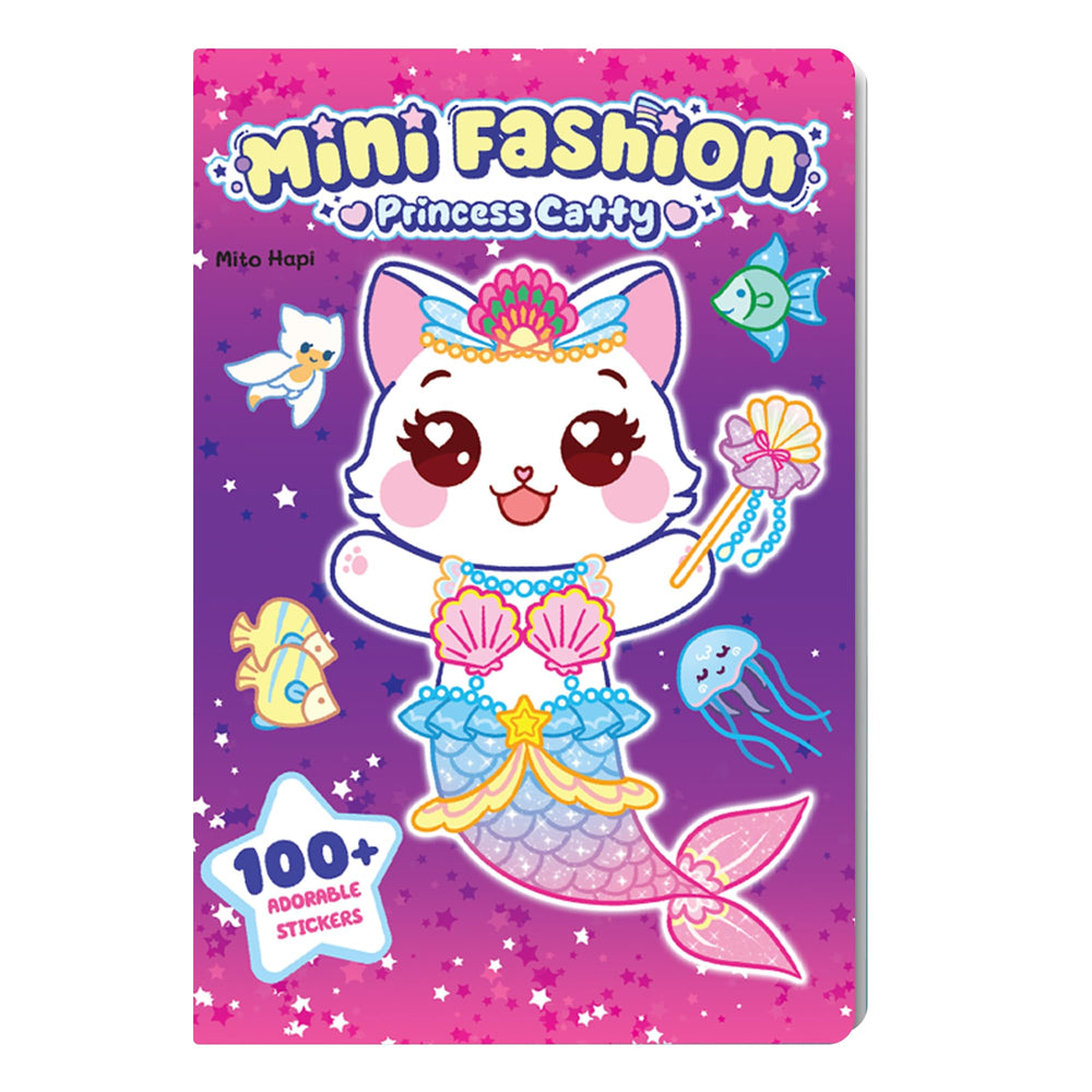 Mito Hapi Princess Catty cover showcasing colorful dress-up stickers for imaginative play.
