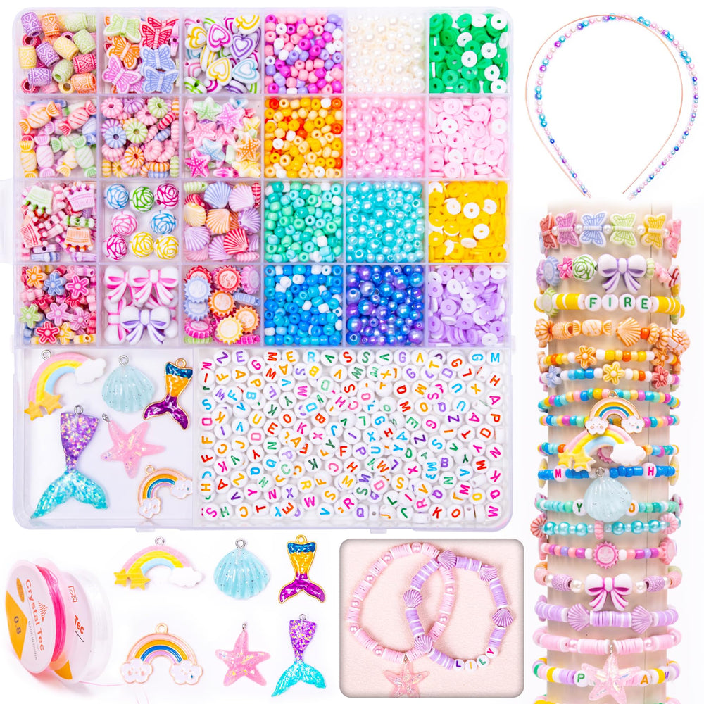 MiuCo bracelet kit with colorful beads for creative play and friendship jewelry.
