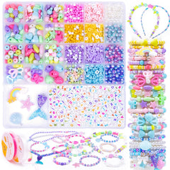 MiuCo bracelet making kit with 260 pearl beads for creative play