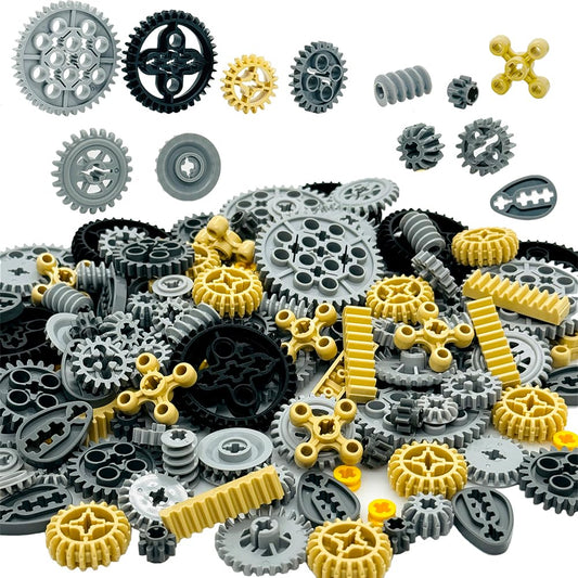 Miutrue technical parts wheels gears set for creative STEM play and learning