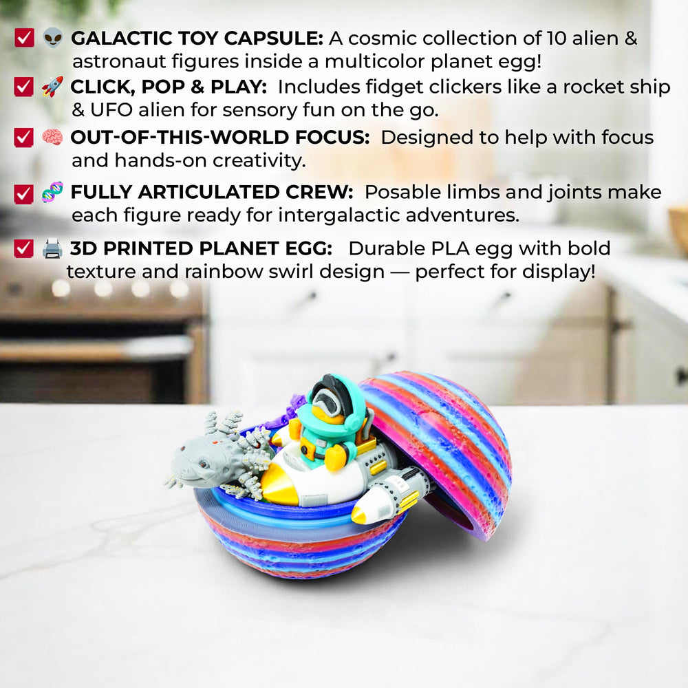 Mivi Collection articulated alien creature figurine—great for shelf display and imaginative play.