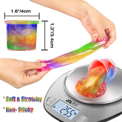 MiVRIU slime favors tucked into stockings and goodie bags.