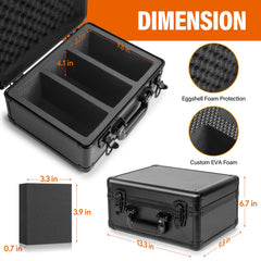 Mixpoet capacity box holds up to 300 top loaders for easy cataloging