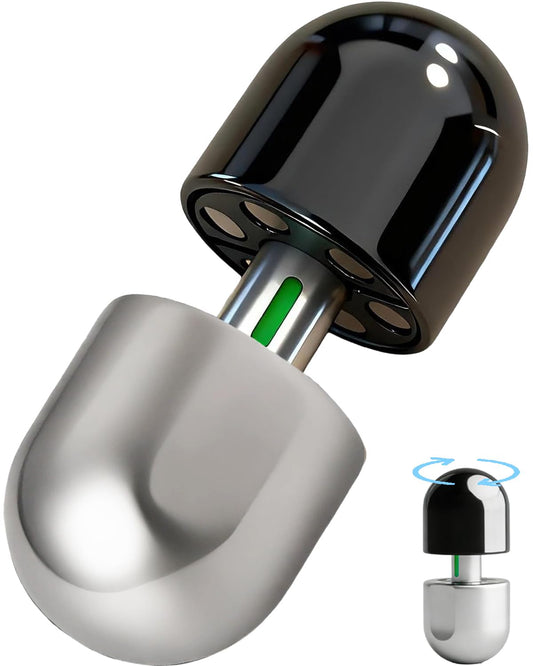 Mixtrys 3-in-1 metal fidget capsule slider in silver for focused work and calm.