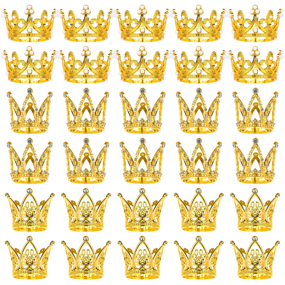 MJOGGOTT gold crown cake topper adds timeless elegance to celebrations.