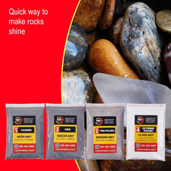 MJR Tumblers 12,000 grit aluminum oxide polish for superior shine and step clarity