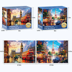 Mjyphdm Eiffel Tower 1000-piece puzzle for collaborative fun.
