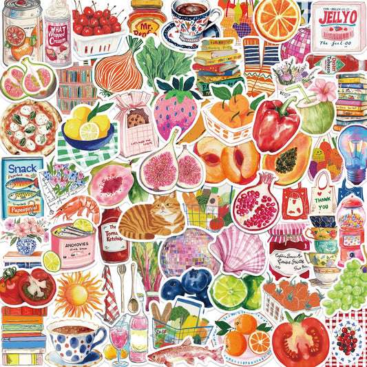 MKZ vintage stickers collection with 100 unique designs for journaling and scrapbooking.