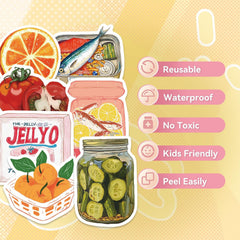 MKZ waterproof non-toxic stickers retain vivid patterns on various surfaces.