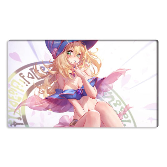 Mlikemat Dark Magician Girl playmat cover shows smooth surface ideal for cards and deskwork.