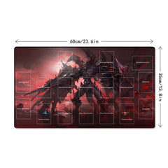Mlikemat Destiny Hero playmat edge detail for durable long-term use.