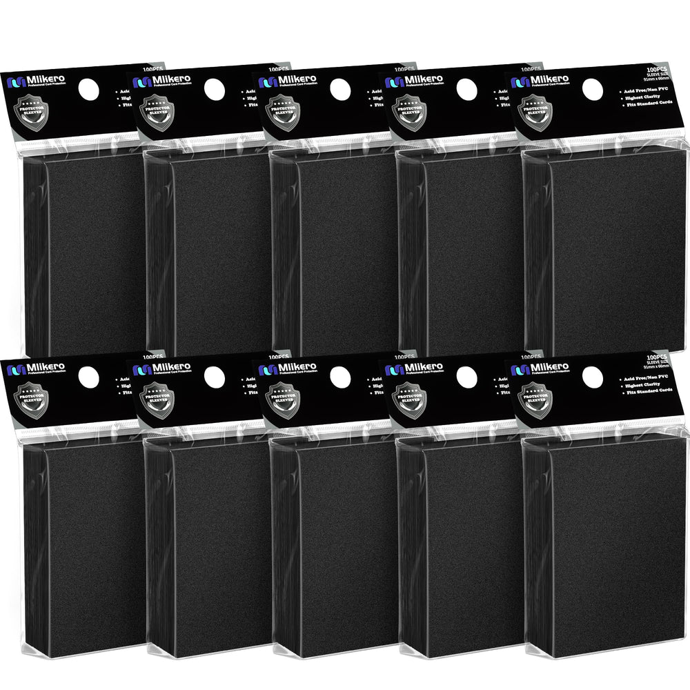 Mlikero 1000-pack card sleeves box protects your collection while organizing MTG and sports cards.