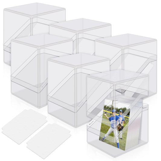 Mlikero six-pack card deck cases provide a clear view for quick deck selection.