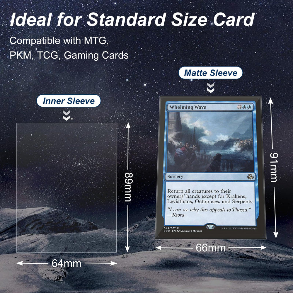 Mlikero archival-safe materials ensure clear viewing and card safety
