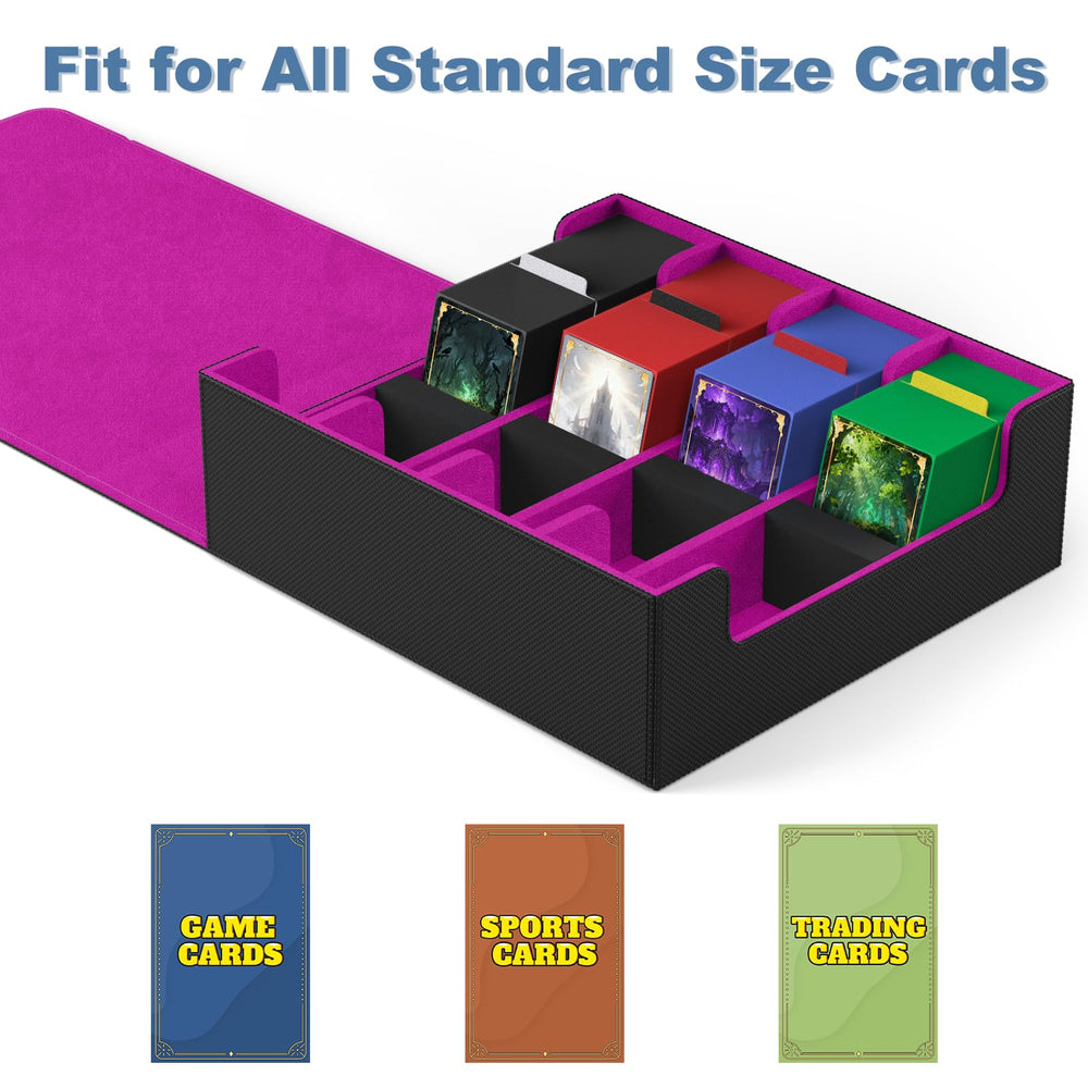 Mlikero 2400+ sleeved card capacity for MTG and TCG collections.
