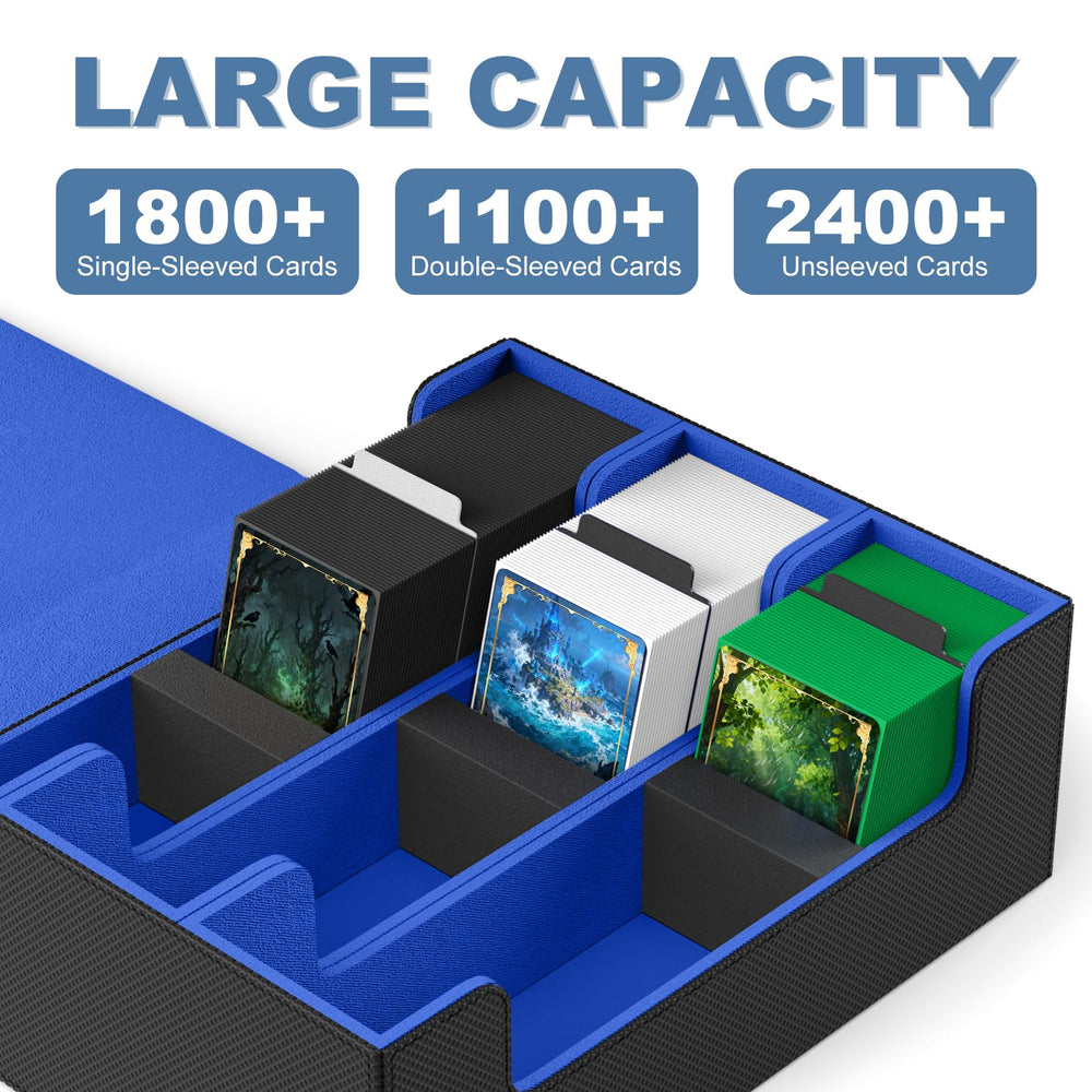 Mlikero deck box shows 10 dividers for organized storage.
