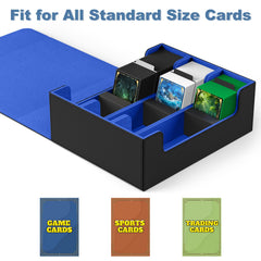 Mlikero capacity supports 1800+ sleeved cards for large collections.