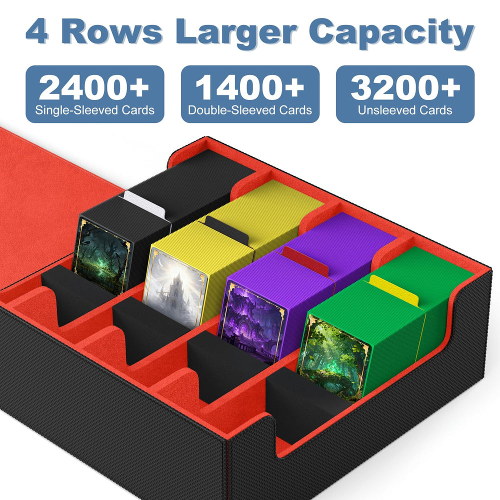 Mlikero case showing four rows for organized storage