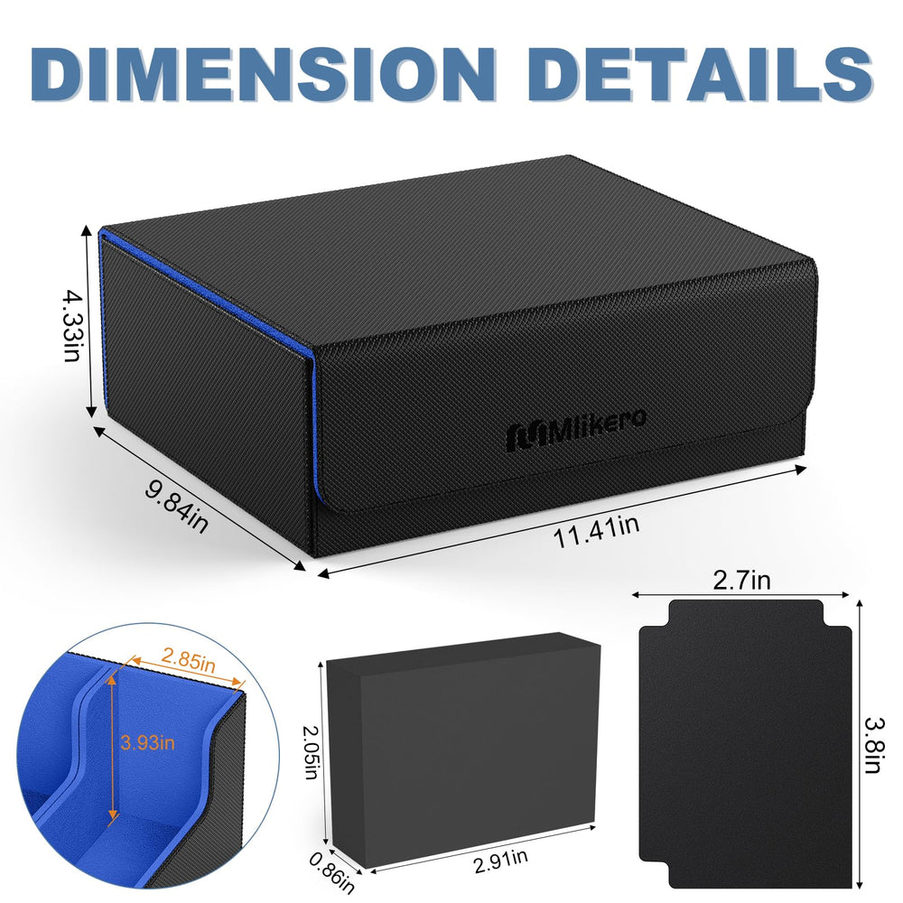 Mlikero microfiber lining cushions cards against scratches and creases.