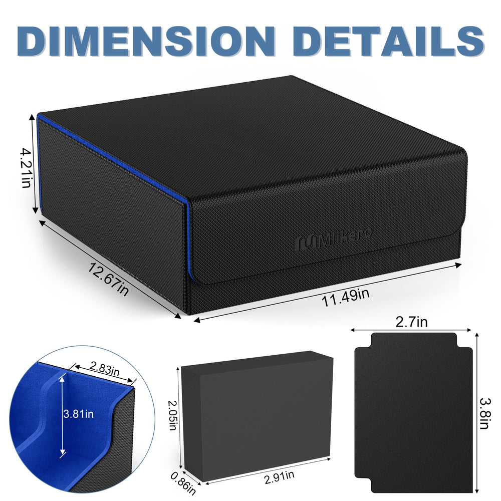 Mlikero Card Deck Case microfiber lining cushions cards from scratches.