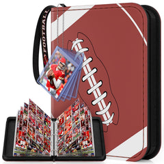 Mlikero football card binder with 720-pocket capacity keeps cards organized.