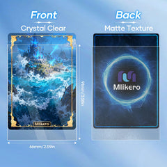 Mlikero matte-side and glossy-side design for smooth shuffling and clear visibility.