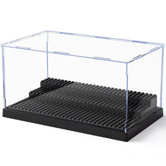 Mlikero minifigure display case with three steps for organized collections