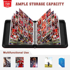 Mlikero binder supports football, baseball, and TCG cards with wide compatibility.